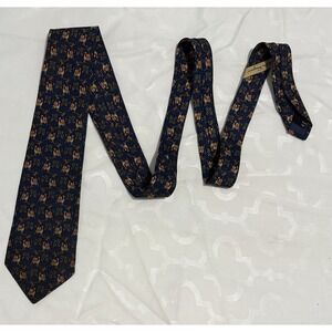 SALVATORE FERRAGAMO Tie Camel Silk‎ Necktie Italy